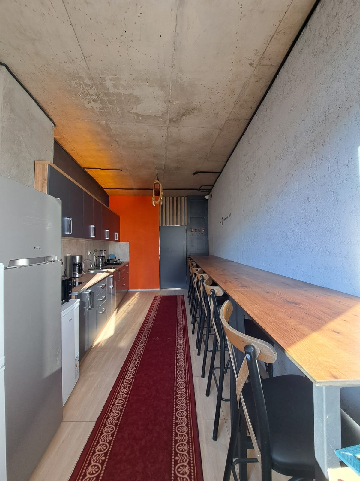 Modern capsule pods at Karvi Hostel